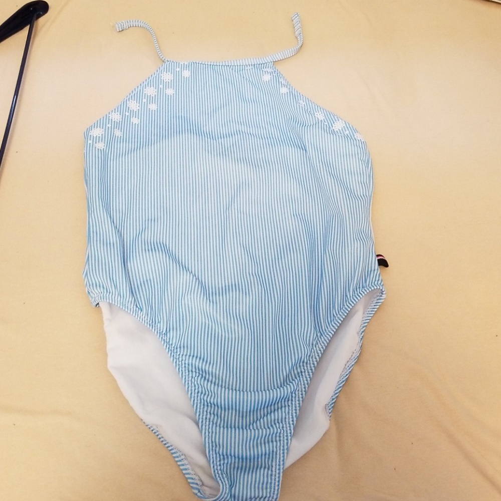 Blue/white swimsuit